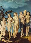 Hans Baldung Canvas Paintings - The Seven Ages of Woman